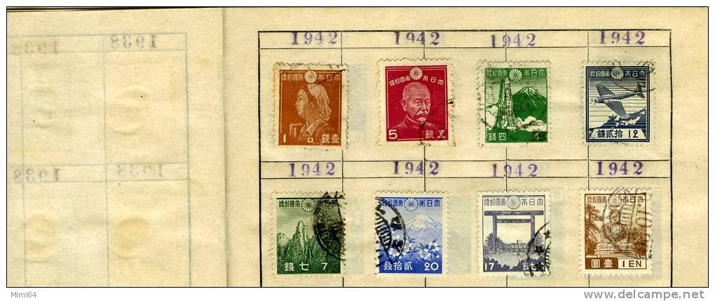 SUPERBE COLLECTION DE TIMBRES DU JAPON / JAPAN--ANNEE 1883 à 1944 OBLITEREES-100 TIMBRES-VOIR SCANS-