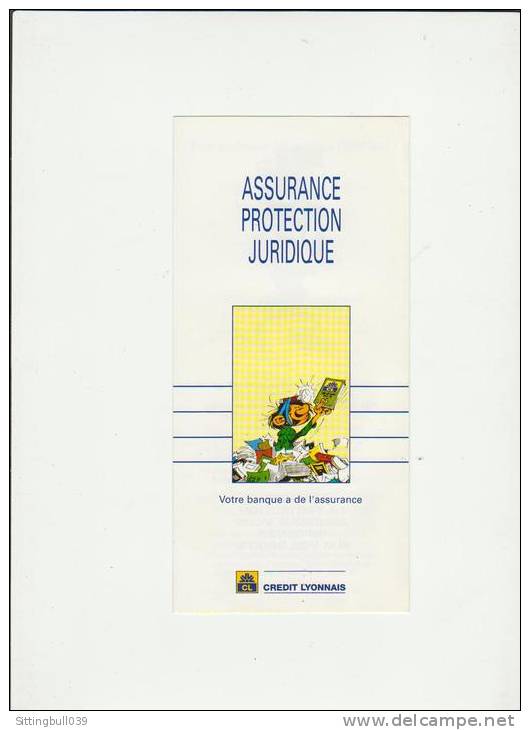 GASTON. Dépliant PUB Pour La Banque Crédit Lyonnais 2002. By Franquin / Marsu. - Advertentie