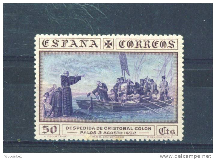SPAIN  -  1930  Columbus  50c  MM - Nuevos