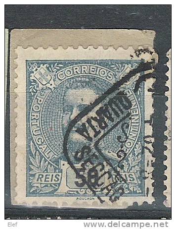 PORTUGAL, 1895, Carlos I,  Yvert N° 132  , 50 R ,bleu, Obl QUARTA SECCAO  ;TB - Usado