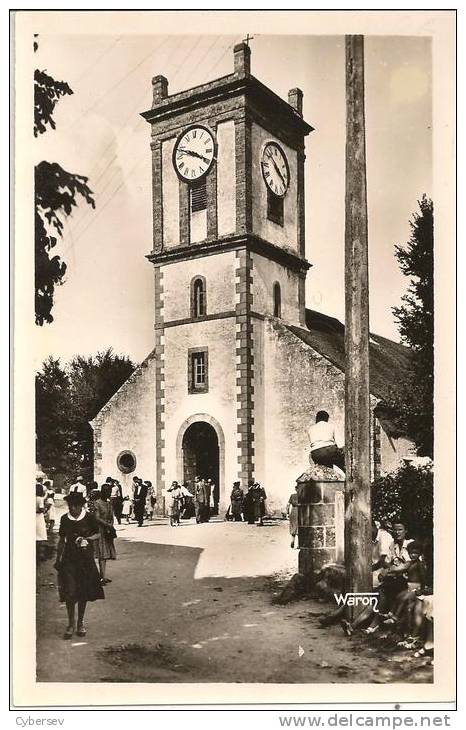 ILE AUX MOINES - Sortie De Messe - Eglise - CPSM - TTB - Ile Aux Moines