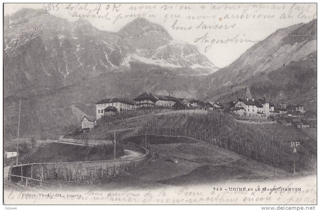 4845# UGINE ET LE MONT CHARVIN SAVOIE 1903 - Ugine