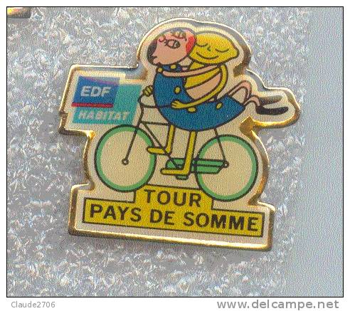 Rare Pin´s  Cyclisme " Le Tour Du Pays De Somme " - Wielrennen