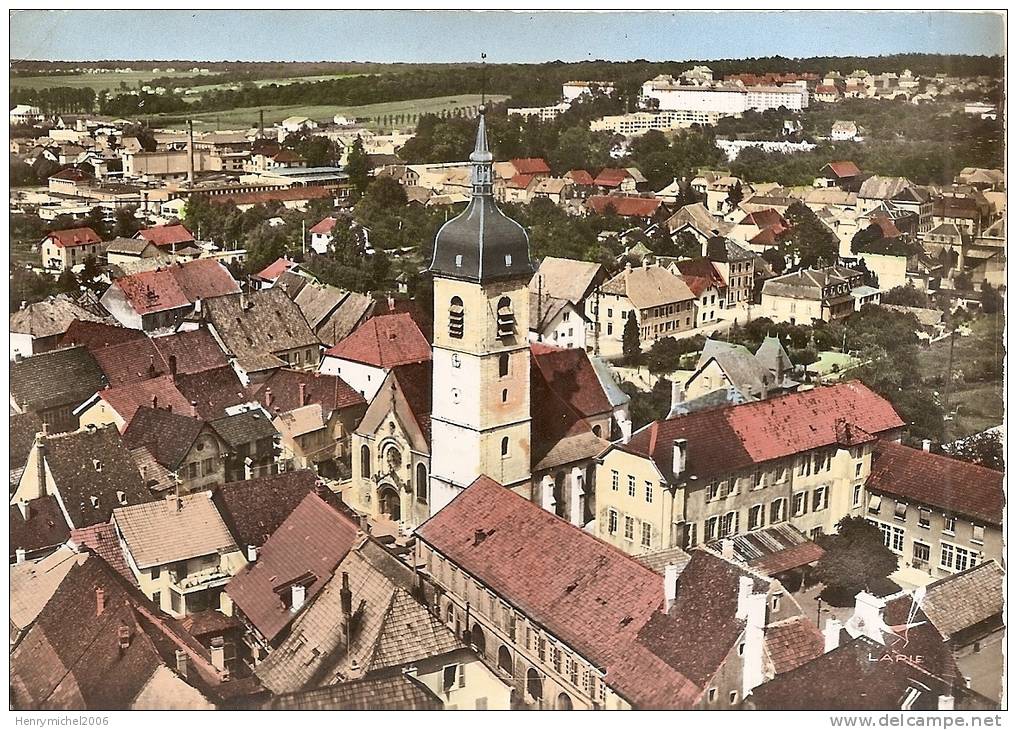 Territoire De Belfort -  Delle , Vue Aérienne Du Centre Vue Aérienne  , Ed Lapie - Delle