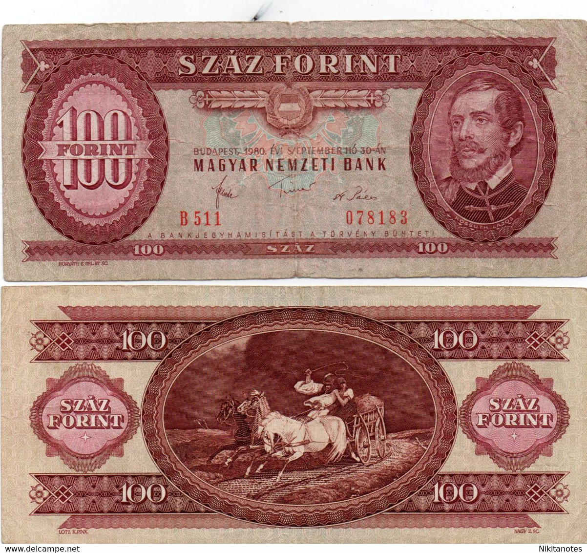 100 FORINT BUDAPEST HUNGARY BANKNOTE 1990 See Scan - Hungría