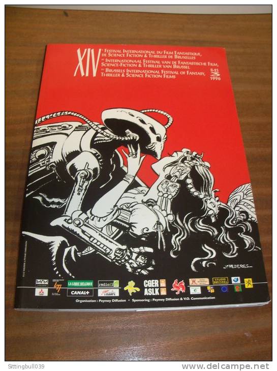 Mézières J-Claude. Catalogue Du 14e Festival Intern Du Film Fantastique, De SF.. Bruxelles 1996 + Affiche + Programme - Advertentie