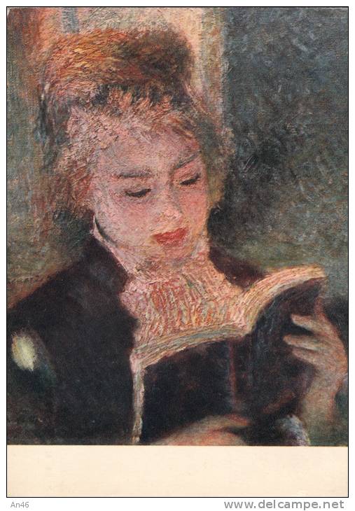 RENOIR SERIE 56 GIRL READING AUTENTIQUE ORIGINALE D´EPOCA 100% - Malerei & Gemälde