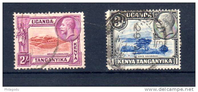 George V, 2 Et 3 Shillings  42 Et 43  Ø  Cote 26 €, - Kenya, Uganda & Tanganyika