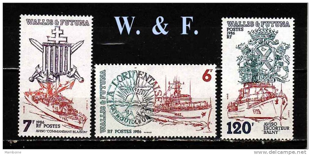 Wallis Et Futuna ~  N° 348 . 350  Neuf X X 1986 - Neufs
