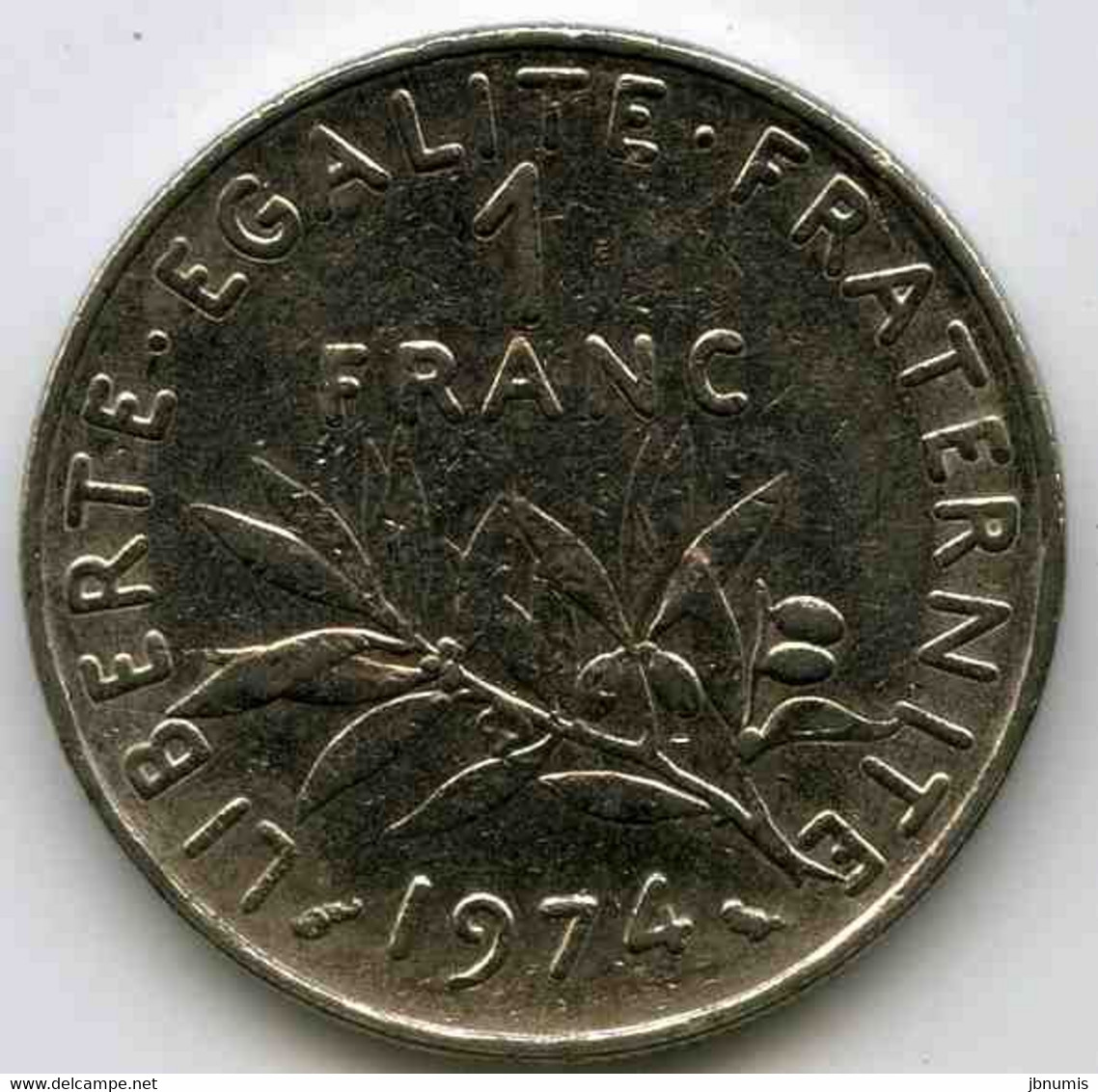 France 1 Franc 1974 GAD 474 KM 925.1 - 1 Franc