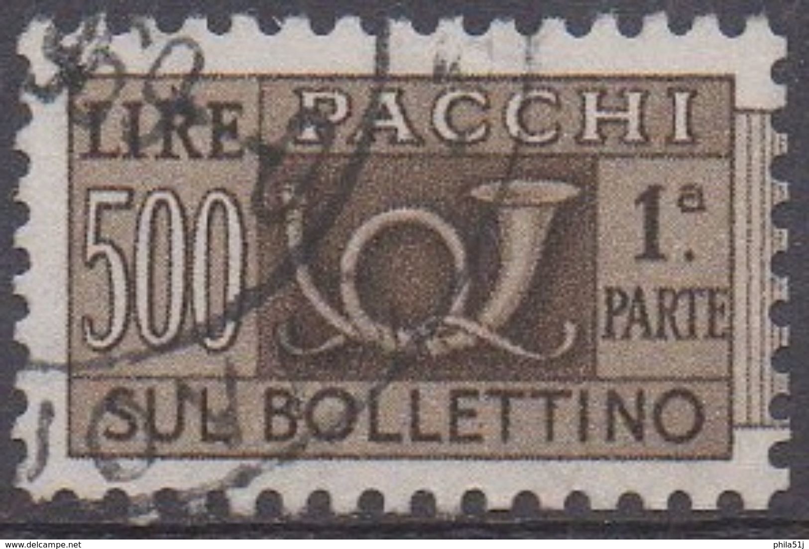 ITALIE  N°87__OBL VOIR SCAN - Paketmarken