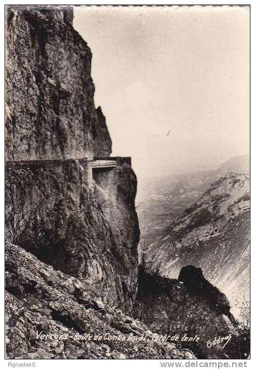 Cp , RÉGION , RHÔNE-ALPES , Vercors , Route De Combe-Laval , Forêt De Lente - Rhône-Alpes