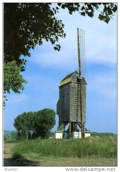 TIELT (W.Vl.) - Molen/moulin - Oudere Opname Van De Poelbergmolen Met Twee Wieken (ca. 1980) Vóór De Restauratie. - Tielt