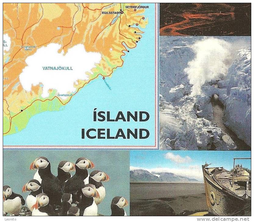 Island Iceland (big Card 12 X 17 Cm) 2006 - IJsland