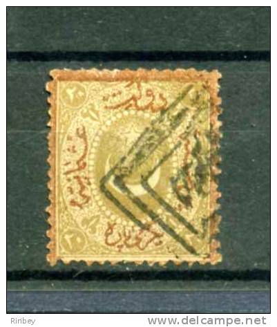 TP TURQUIE - Timbres Taxe - YT N° 20 Et 21 Grosses Dentures , Surchage Et Bordure Brun Et Brun Rouge - 1837-1914 Smyrne