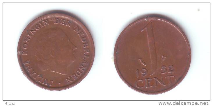 Netherlands 1 Cent 1952 - 1948-1980 : Juliana