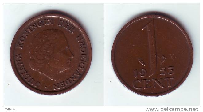 Netherlands 1 Cent 1953 - 1948-1980 : Juliana