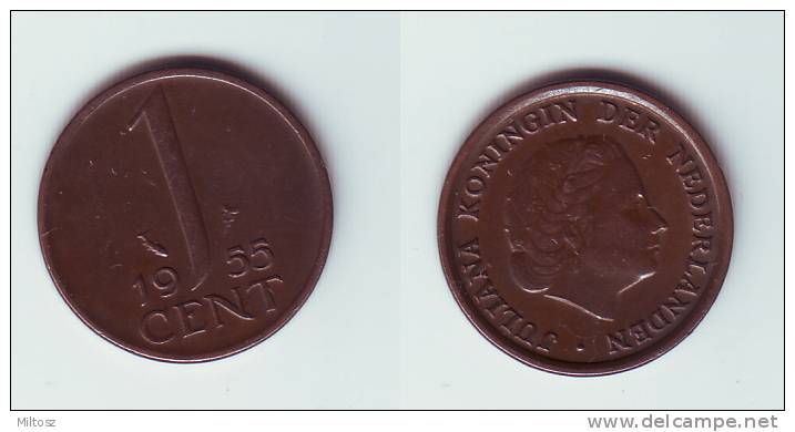 Netherlands 1 Cent 1955 - 1948-1980 : Juliana