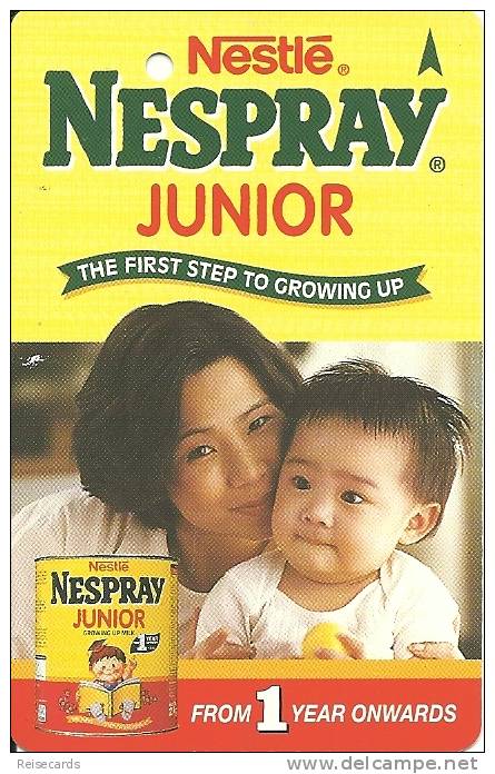 Singapore: SMRT Single Trip Ticket - Advertising Nestlé, Nespray - Monde