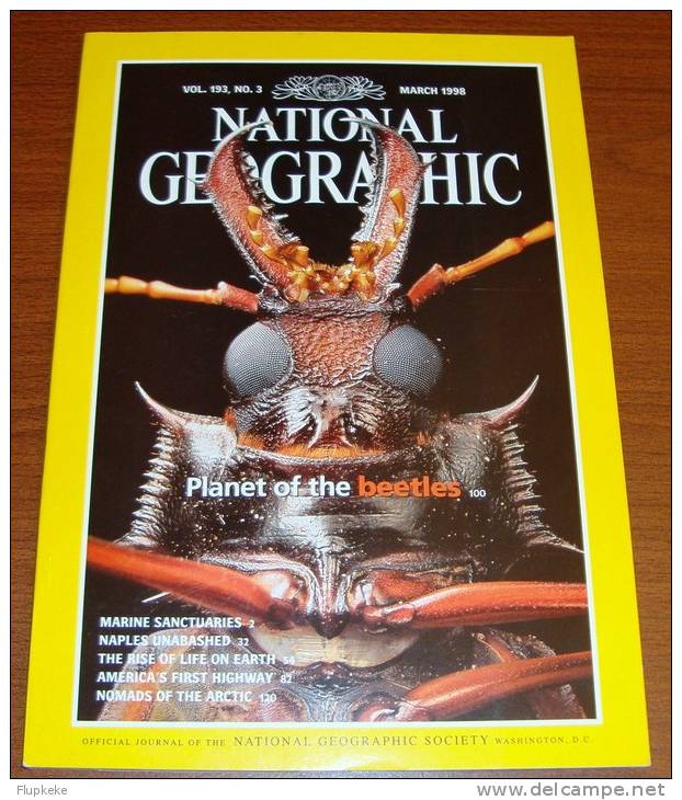 National Geographic U.S. March 1998 Planet Of The Beetles - Viaggi/Esplorazioni