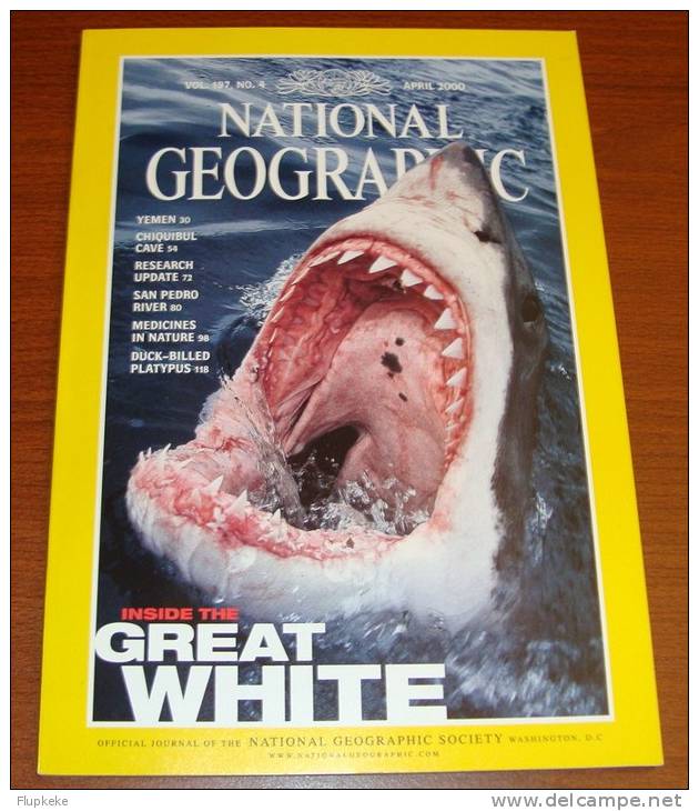 National Geographic U.S. April 2000 Inside The Great White Yemen Chiquibul Cave Research Update San Pedro River - Viaggi/Esplorazioni