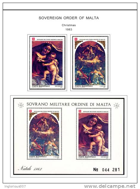 MALTA SOM STAMP ALBUM PAGES 1966-2008 (188 Color Pages) - Anglais