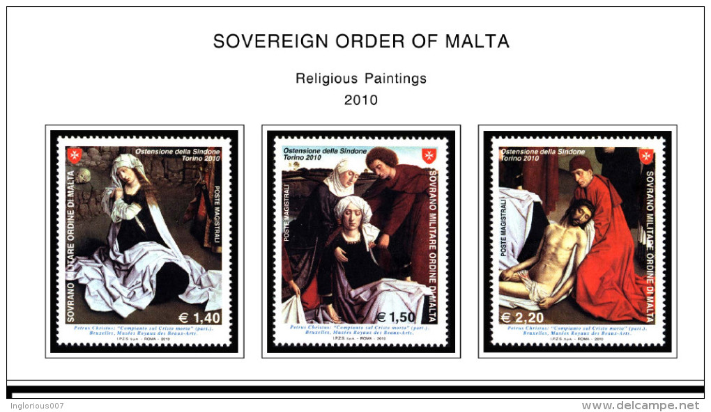 MALTA SOM STAMP ALBUM PAGES 1966-2008 (188 color pages)