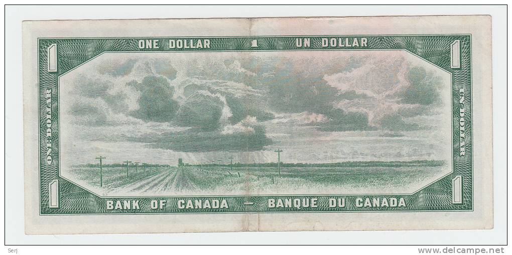 Canada 1 Dollar 1954 QEII VF P 74a 74 A - Kanada