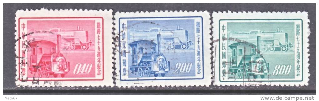 Rep.of China 1140-2    (o)  TRAIN - Used Stamps