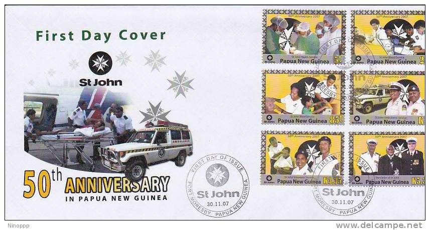 Papua New Guinea -2007 St John Ambulance FDC - Papua New Guinea