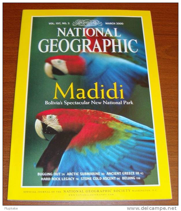 National Geographic U.S. March 2000 Madidi Bolivia´s Spectacular New National Park - Voyage/ Exploration