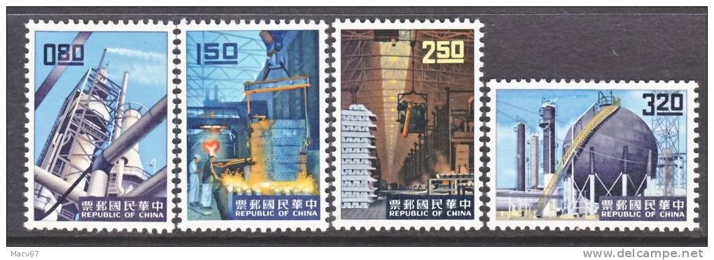 Rep.of China 1327-30   *  CHINESE  INDUSTRY - Unused Stamps