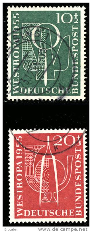 Germany  0217 & 218 (o) - 1955 - Gebraucht