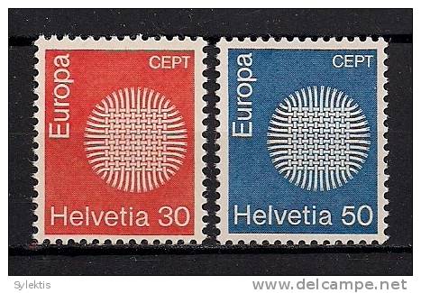 SWITZERLAND EUROPA CEPT 1970 SET MNH** - Ongebruikt