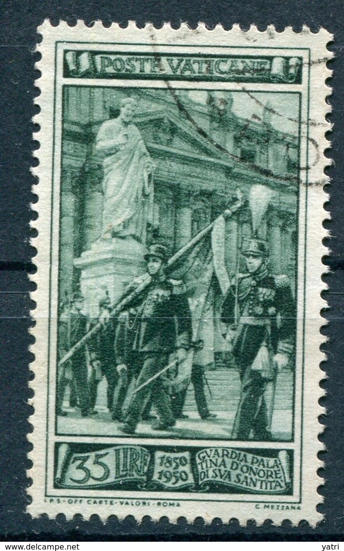 Vaticano 1950 - Guardia Svizzera, 35 Lire - Used Stamps