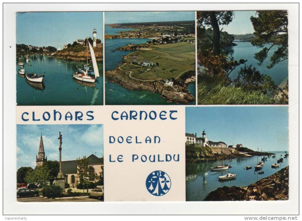 * CPSM CLOHARS CARNOET, Le Port De Doelan, La Pointe Du Pouldu Et La Laïta, Finistère 29 * - Clohars-Carnoët