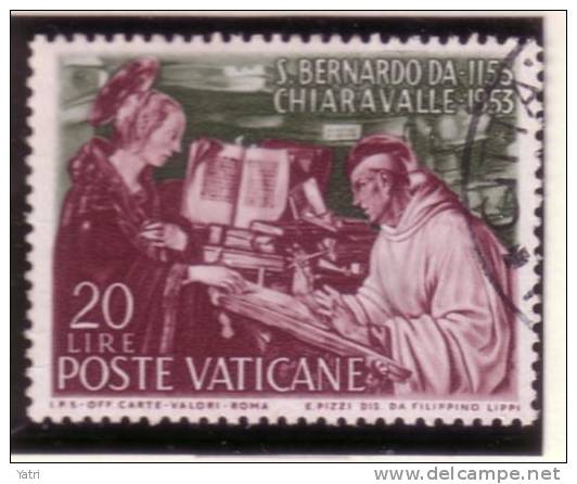 Vaticano - 60 Lire Bernardo Di Chiaravalle 1953 - (used) - Sass. 172 - Used Stamps