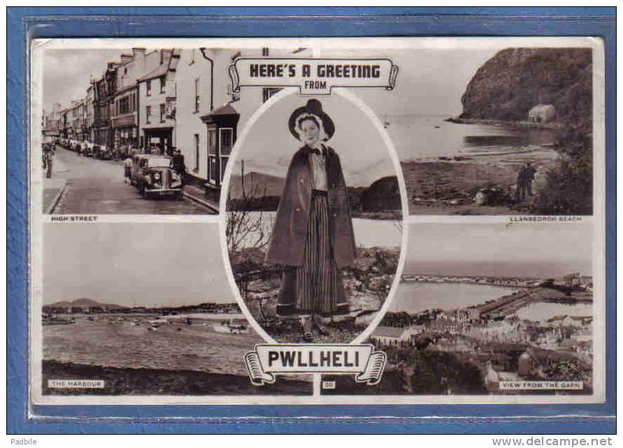 Carte Postale Pays De Galles Pwllheli  Here's A Greeting Très Beau Plan - Andere & Zonder Classificatie