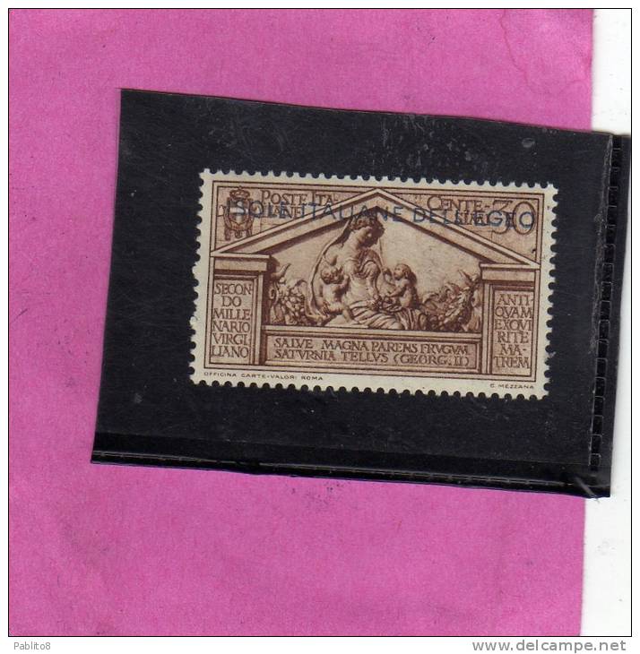 EGEO 1930 VIRGILIO 25 C MNH - Ägäis