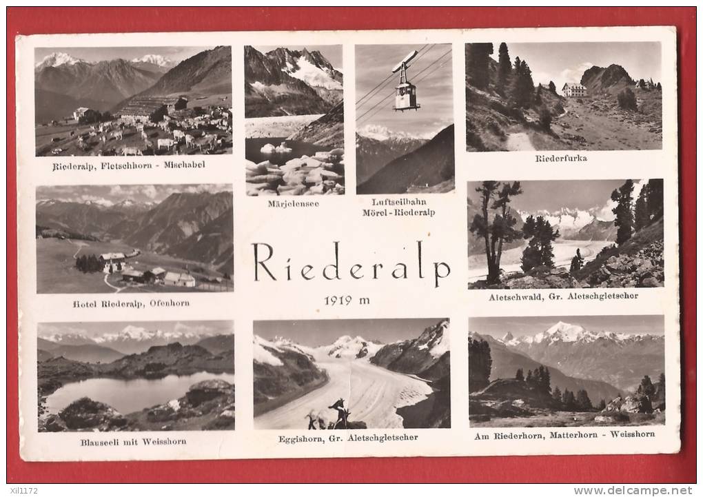 B1141 Riederalp Multivues, Non Circulé. Gyger 4918 - Riederalp