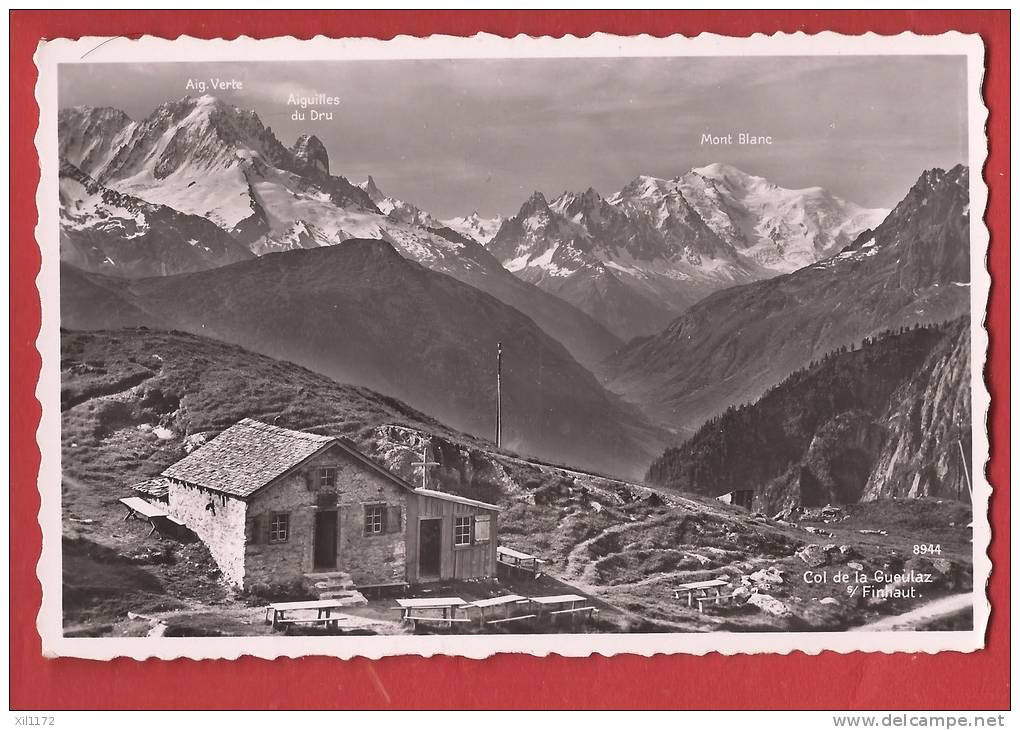 B1156 Cabane Du Col De La Gueulaz Sur Finhaut Salvan.Cachet Finhaut 1954.Perrochet 8944 - Finhaut