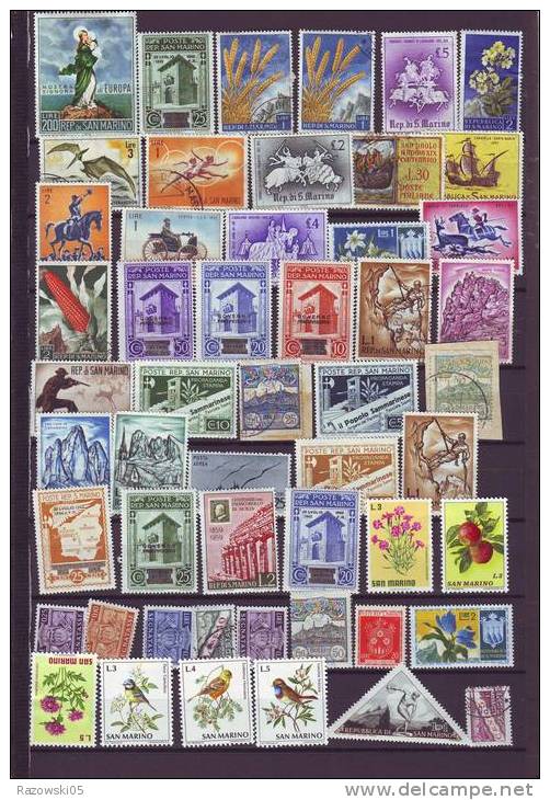 TIMBRE. SAINT MARIN. SAN MARINO. REPUBLIUQUE. ITALIE. ITALIA. LOT. COLLECTION. - Collections, Lots & Series