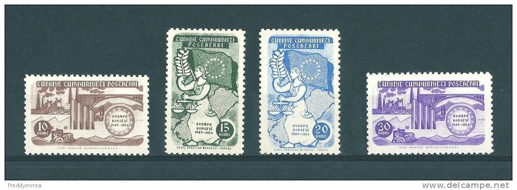 Turquie: 1215/ 1218 ** - Unused Stamps