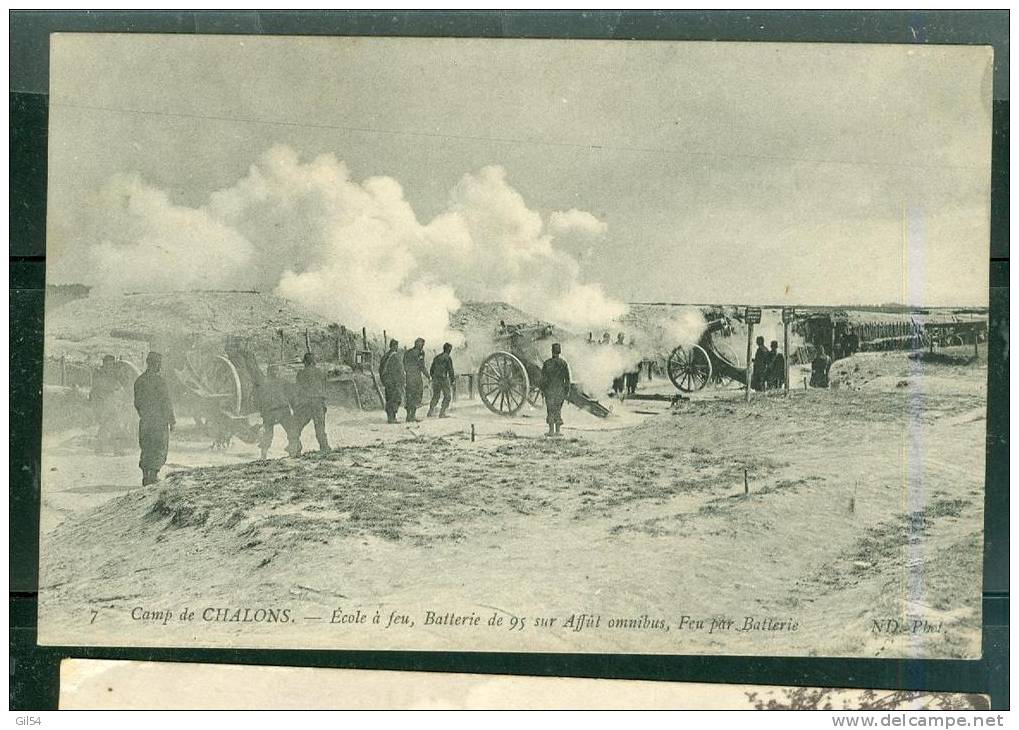 Camp De Chalons - école à Feu , Batterie De 95 Sur Affut Omnibus     Sr88 - Equipment