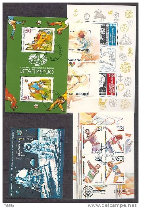 BULGARIA / BULGARIE / BULGARIEN - 1990 - Anne Commplete Obl. Yv. 3292 / 3350 + Bl 164 / 167 Dent. + BF 3307 Et 3312 - Collections (sans Albums)