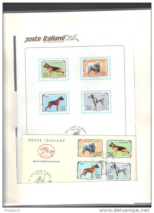 ITALIE Année 1994  timbres **  & FDC  complets dans album avec reliure des Postes italiennes