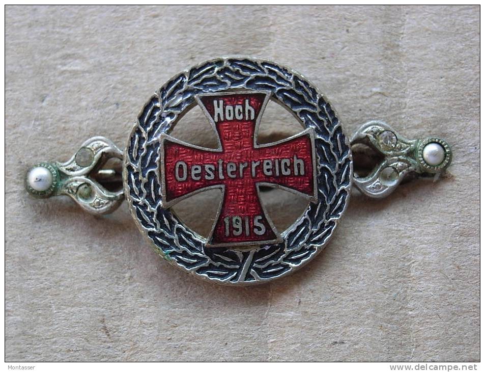 AUSTRIA. Kappenabzeichen Patriottico. HOCH OESTERREICH 1915. - Autriche