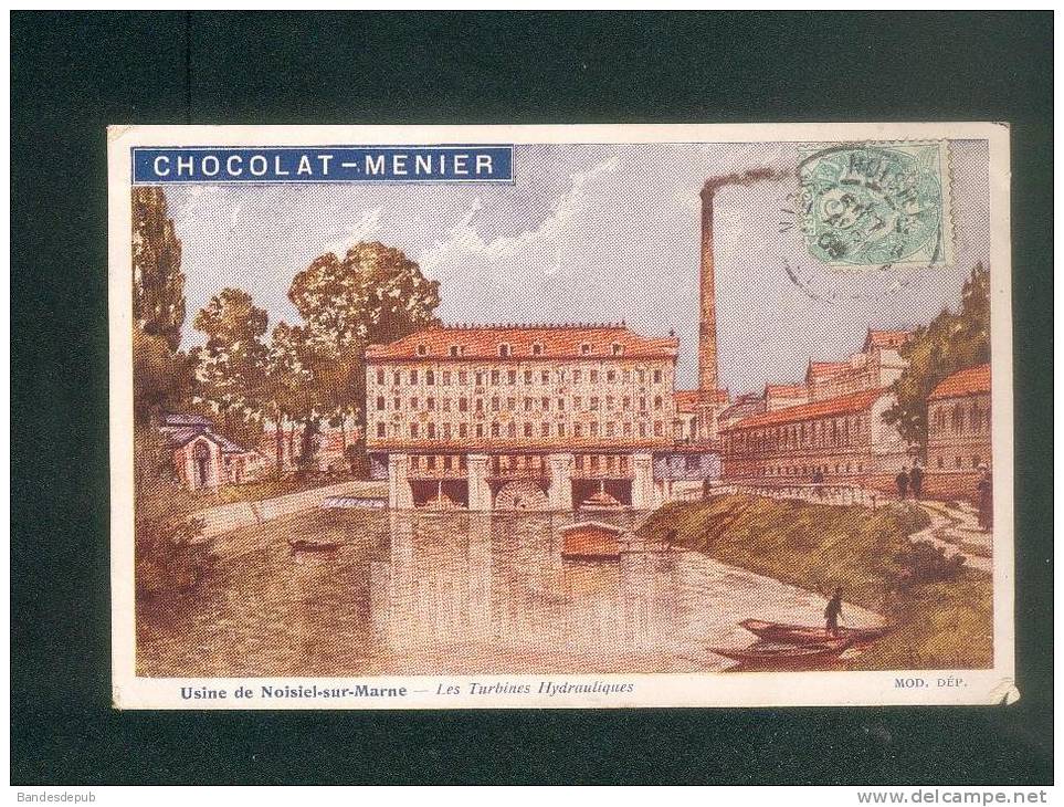 Noisiel Sur Marne (77) - Usine - Les Turbines Hydrauliques ( Chocolaterie Moulin Saulnier Publicité Ed. Chocolat Menier - Noisiel