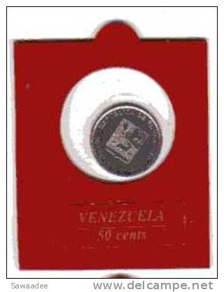 PIECE - VENEZUELA - 50 CENTS - 1990 - BOLIVAR - ARMOIRIE - Venezuela