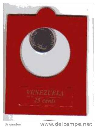 PIECE - VENEZUELA - 25 CENTS - 1990 - BOLIVAR - ARMOIRIE - Venezuela